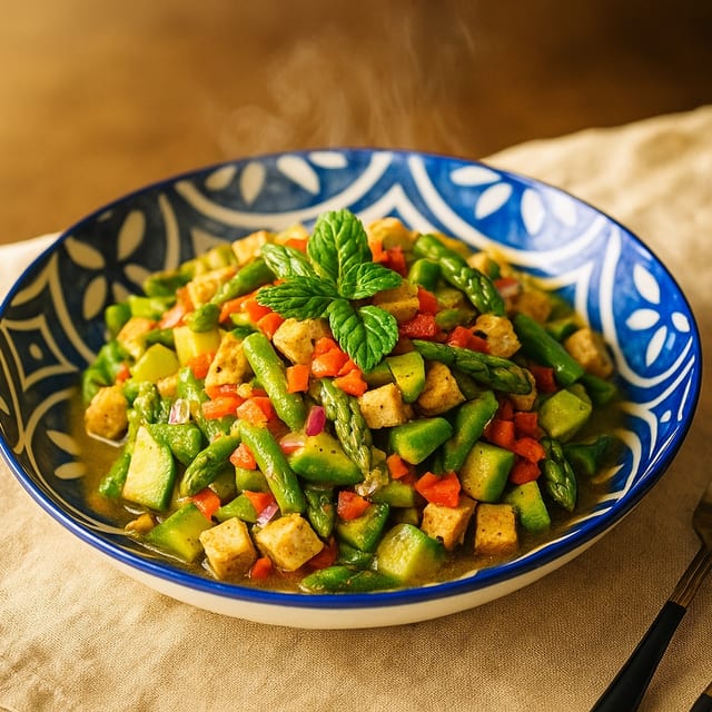 Asparagus & avocado salad.