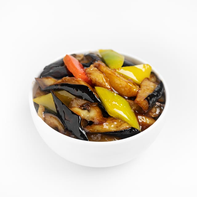 Vg - eggplant with thai basil.