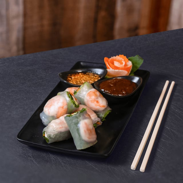 Gf - fresh spring rolls (6 pieces).
