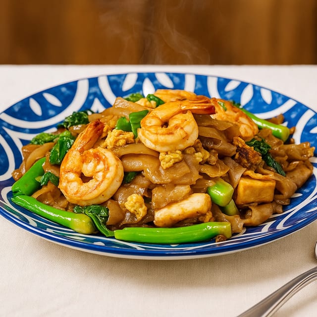 Pad see ew noodles.