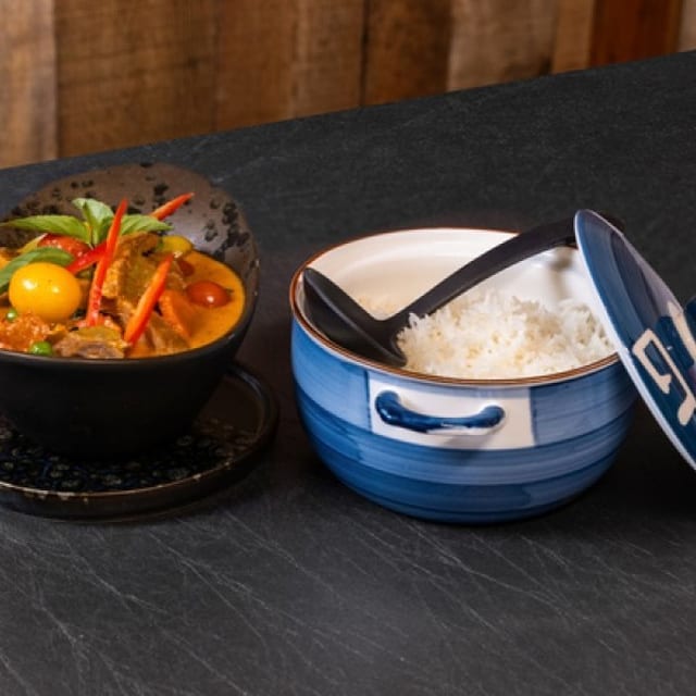 Roasted duck curry.