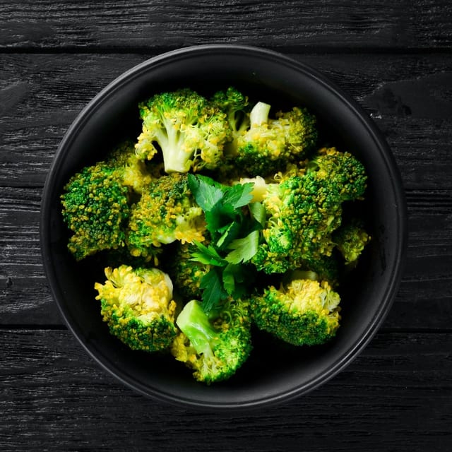 Vg - garlic broccoli.