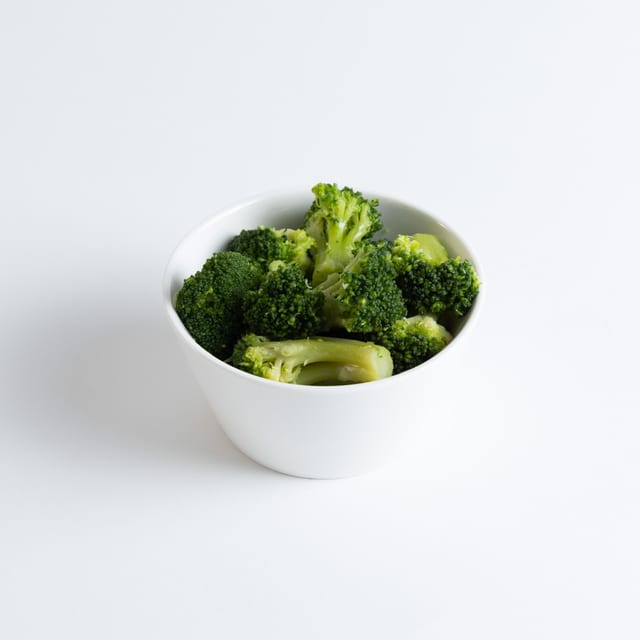 Steamed broccoli.