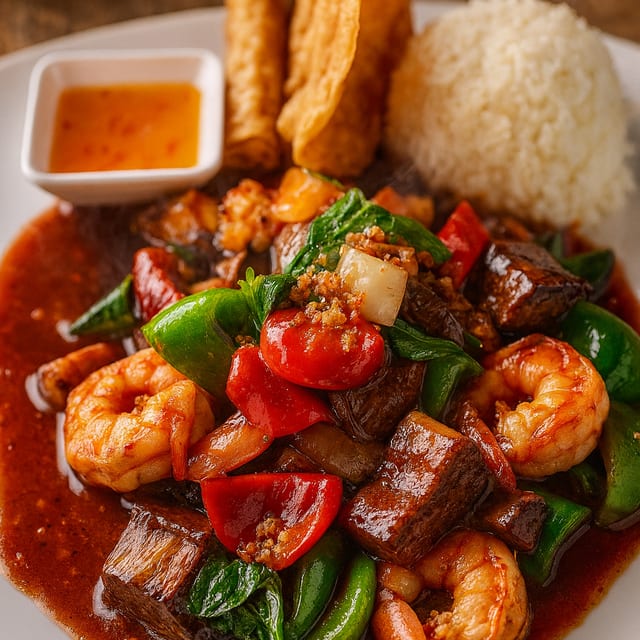 Sc - eggplant with thai basil.