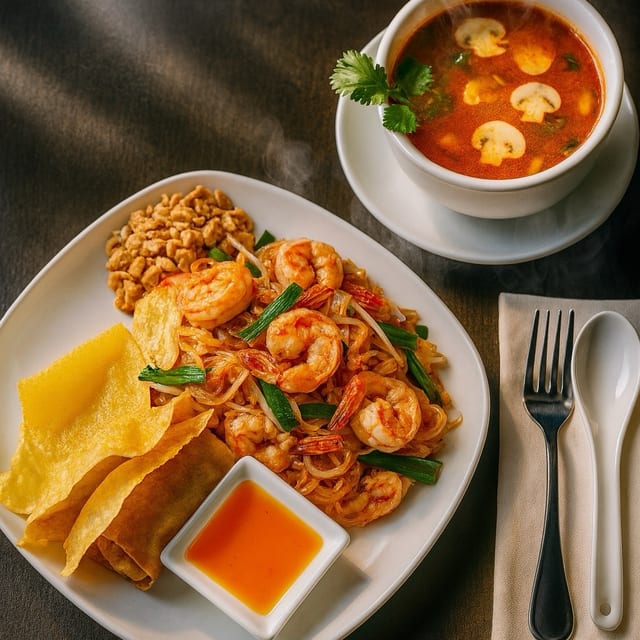 L. Pad thai.